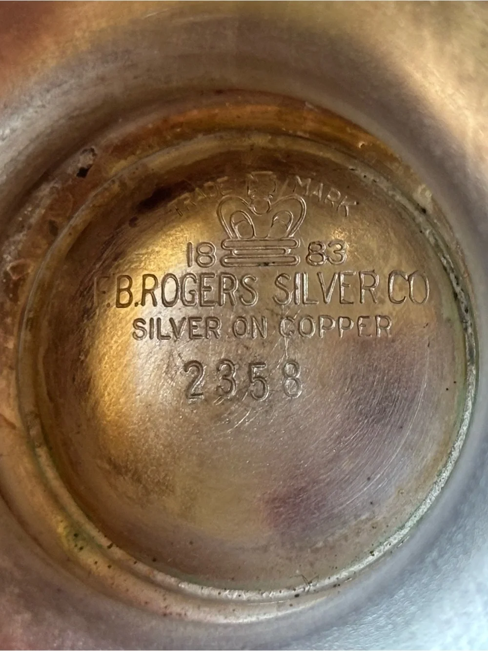 Vintage FB Rogers Silver Co Creamer Sugar Set 2358 Floral Silverplate 1883